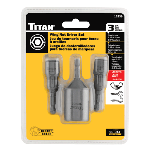 Picture of 3 Pc. Slotted Wing Nut Driver Set