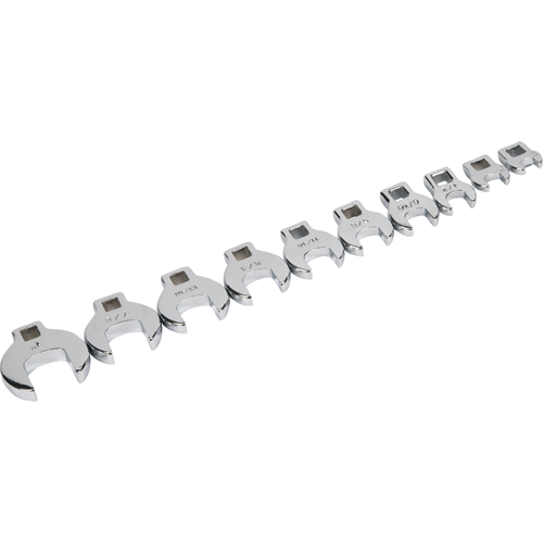 Picture of 10 Pc. 3/8" Dr. SAE Crowfoot Wrench Set