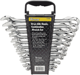 Picture of 22 Pc. Standard & Metric Combination Wrench Set