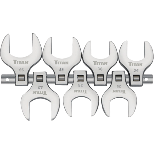 Picture of 7 Pc. 1/2" Drive Metric Jumbo Crowfoot Wrench Set