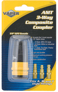 Picture of AMT 3-Way Composite Female Coupler