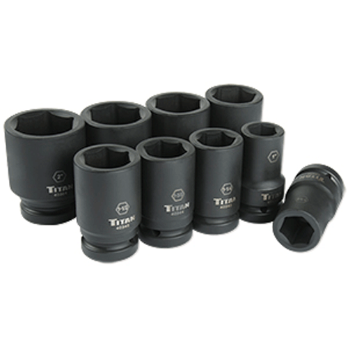 Picture of 9 Pc. 1" Drive SAE Deep Impact Socket Set