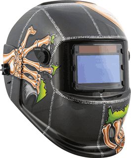Picture of Solar Powered Auto Dark Welding Helmet, Skull