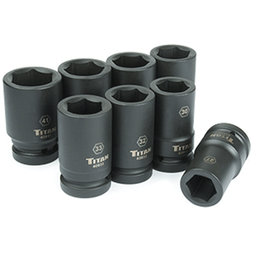 Picture of 8 Pc. 1" Drive Metric Deep Impact Socket Set