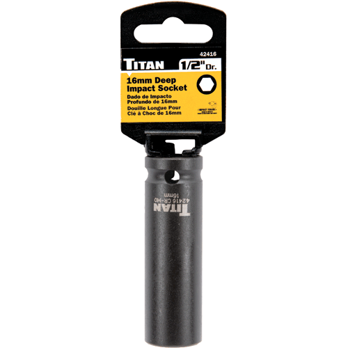 Picture of 16 mm 1/2" Drive 6 pt. Metric Impact Socket