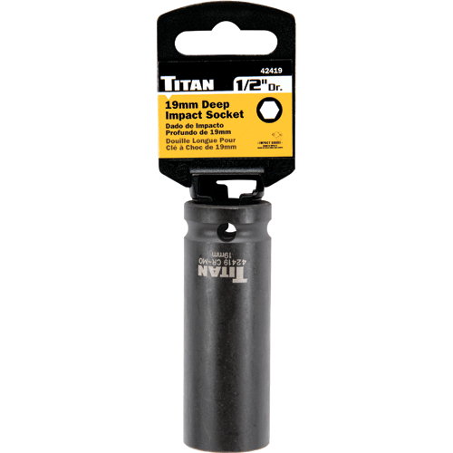 Picture of 19 mm 1/2" Drive 6 pt. Metric Impact Socket