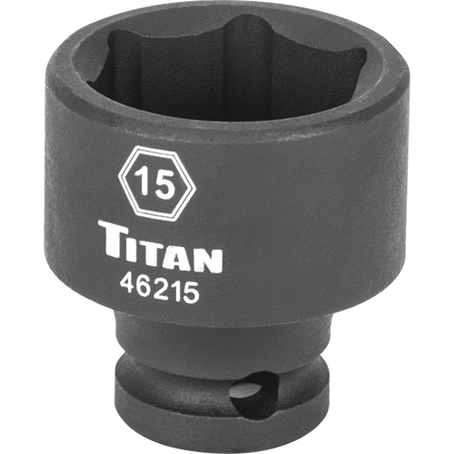 Picture of 15 mm 1/4" Drive 6 pt. Standard Impact Socket