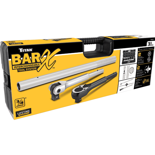 Picture of 3 Pc. 3/4" Interchangeable Ratchet & Breaker Bar X-Set