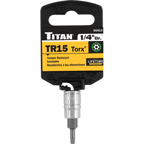 Picture of TR15 Tamper Resistant 1/4" Drive Torx Bit Socket
