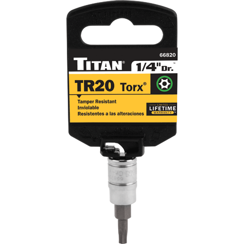 Picture of TR20 Tamper Resistant 1/4" Drive Torx Bit Socket