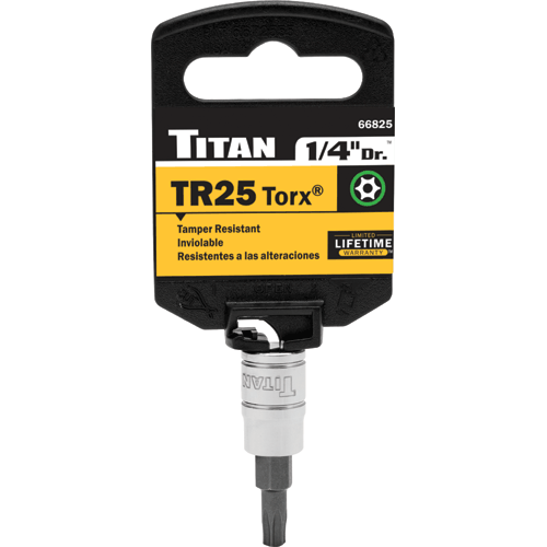 Picture of TR25 Tamper Resistant 1/4" Drive Torx Bit Socket