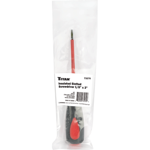 Picture of Insulated Screwdriver Slotted 1/8" x 3 in.