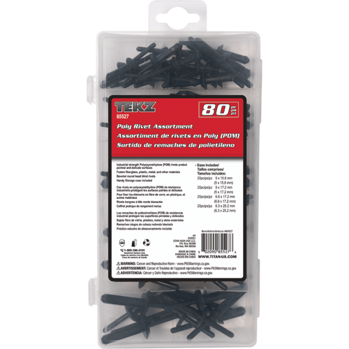 Picture of 80 Pc. Poly Rivet Assortment