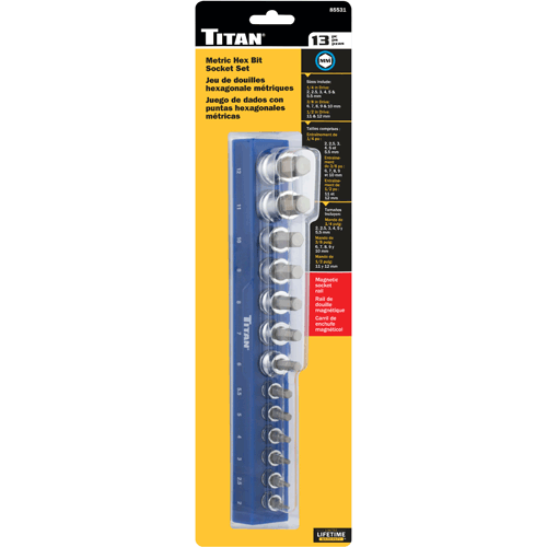 Picture of 13 Pc. Metric HEX Bit Socket Set