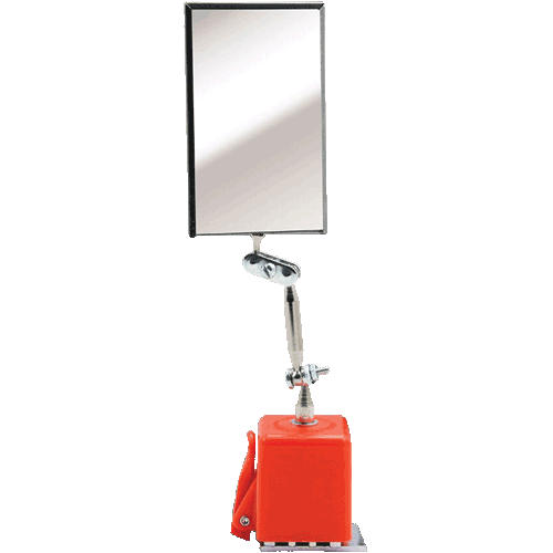 Picture of Rectangular 2-1/8" x 3-1/2" Inspection Mirror with Magnetic Base