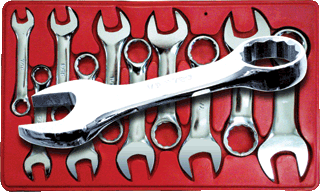 Picture of 10 Pc. SAE Stubby Combo Wrench Set