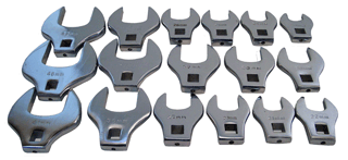 Picture of 17 Pc. 1/2" Dr. Metric Jumbo Crowfoot Set