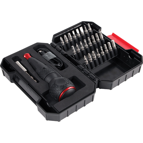 Picture of BALL GRIP Rechargeable Screwdriver with 25PC. Bit Set