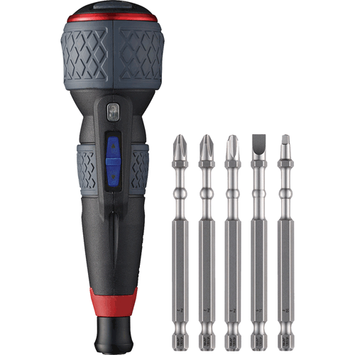 Picture of BALL GRIP Rechargeable Screwdriver Plus with 5 Pc. Bit Set