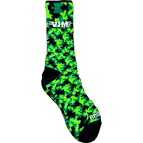Picture of Green Digital Camo Bamboo Crew Sock