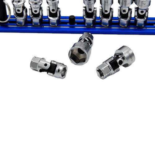 Picture of 10 Pc. 1/4D x 11mm Dual Drive Nano UJ Metric Socket Set 5.5mm – 14mm