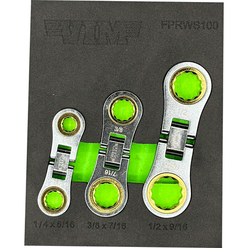Picture of 3 Pc. SAE Flex Palm Ratchet Set