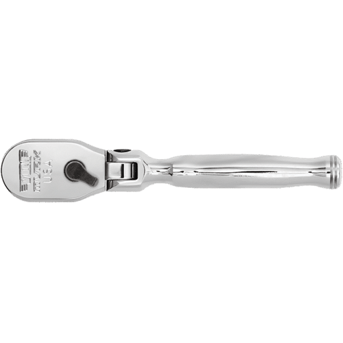 Picture of 1/4'' DR. 6'' OAL. 90T FLEX HEAD RATCHET - USA MADE