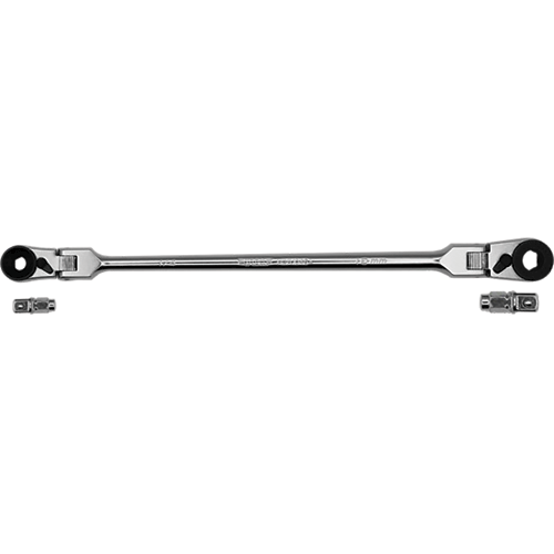 Picture of 1/4" & 10mm Hex Dual Indexing Flex Head Bit Ratchet With Removable 1/4" & 3/8" Square Dr. Adapters