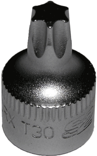 Picture of T30 Half/Cut Torx Driver x 1/4" Sq. Dr.