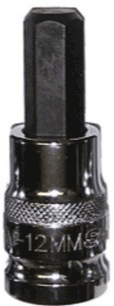 Picture of 12mm Hex Bit, 1/2" Sq. Dr. Bit Holder