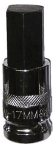 Picture of 17mm Hex Bit, 1/2" Sq. Dr. Bit Holder