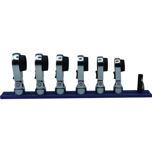 Picture of 6 Pc. 12 Pt Offset, Flex Head Ratcheting Wrench Attachments (14 - 19 mm)