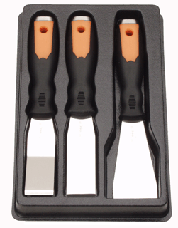 Picture of 3 Pc. Stainless Steel Scraper Set