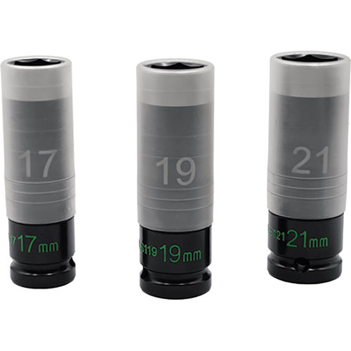 Picture of 3 PC. THIN WALL IMPACT LUG NUT SOCKET SET - 1/2'' DR.
