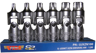 Picture of 6 Pc. Universal Joint XZN Triple Square Driver Set