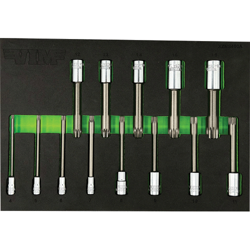Picture of 13 Pc. 4" XZN Triple Square Driver Set (2-Piece Drivers)