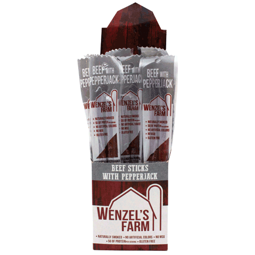 Picture of 2 oz. Beef Stick with Pepper Jack Cheese, Single Serving