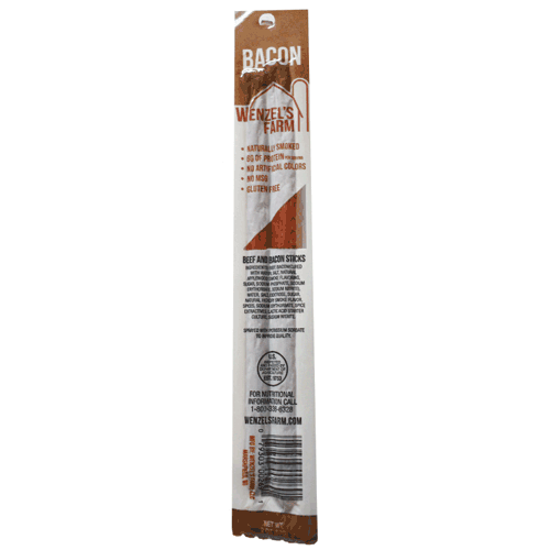 Picture of 2 oz. Beef Stick with Bacon, Single Serving