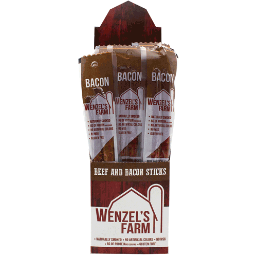 Picture of 2 oz. Beef Stick with Bacon, Single Serving