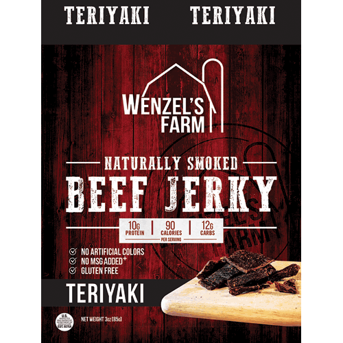 Picture of 3 oz. Teriyaki Beef Jerky, Single Serving