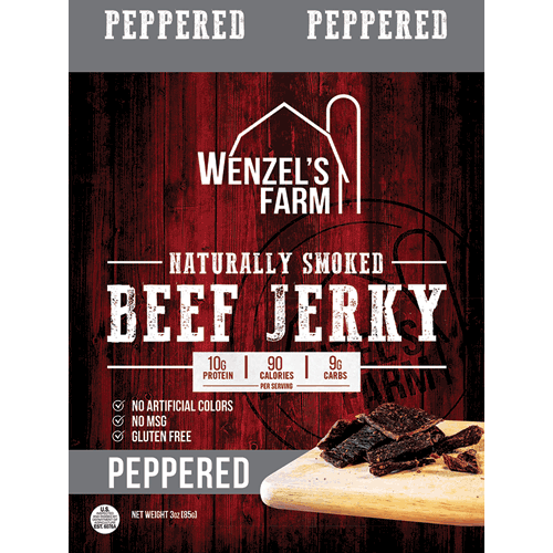 Picture of 3 oz. Peppered Beef Jerky, Single Serving