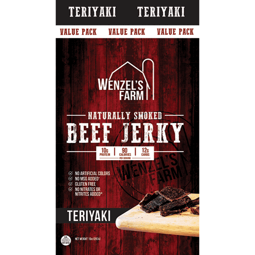 Picture of 10 oz. Teriyaki Beef Jerky, Single Serving