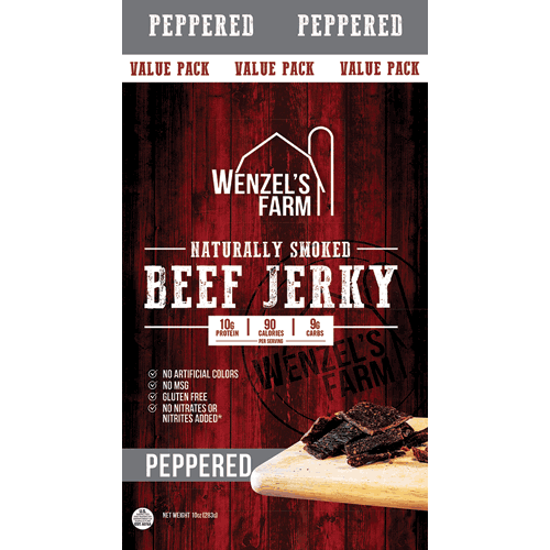 Picture of 10 oz. Peppered Beef Jerky, Single Serving