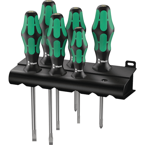 Picture of 334/6 6 Pc. Screwdriver Set with PH/SL Lasertip & Rack