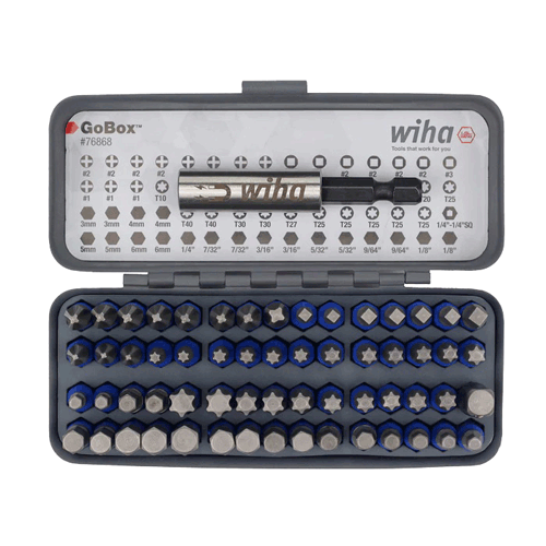 Picture of 61 Pc. GoBox TerminatorBlue Impact Bit Set