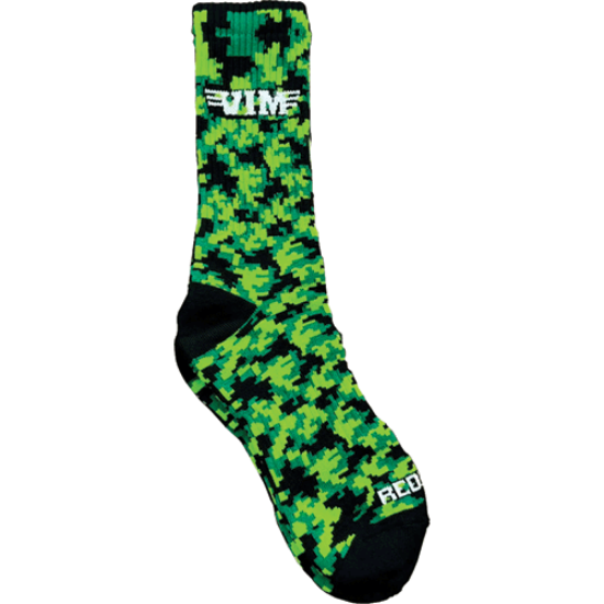 Picture of Green Digital Camo Bamboo Crew Sock
