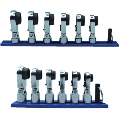 Picture of 6 Pc. 12 Pt Offset Sets, Flex Head Ratcheting Wrench Attachments