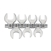 Picture of 7 Pc. 1/2" Drive SAE Jumbo Crowfoot Wrench Set