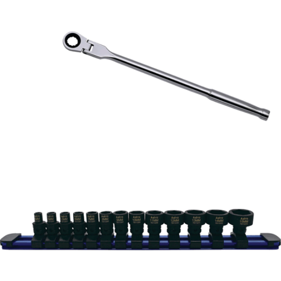 Picture of Flex Head Ratchet Wrench/Nano Socket Set Bundle