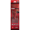 Picture of WOOD-COMPO JISDRIVE Screwdriver 4PC. Set Crimson Edition